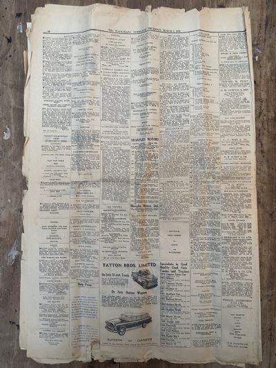 OLD NEWSPAPER: Wairarapa Times- Age, Masterton - 3 March 1955