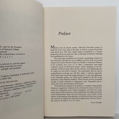 Glimpses of the Harvard Past