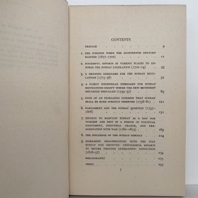 Eighteenth Century English Sunday