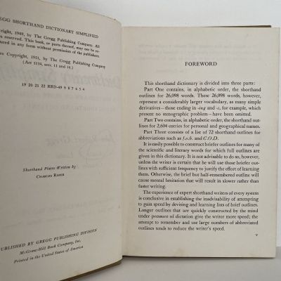 GREGG Shorthand Dictionary Simplified
