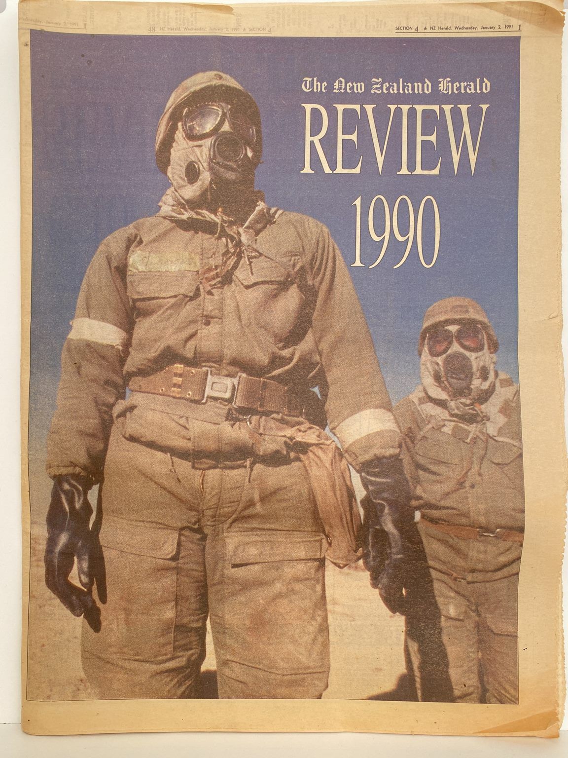 OLD NEWSPAPER: The New Zealand Herald, 2 January 1991 - Year Review of 1990