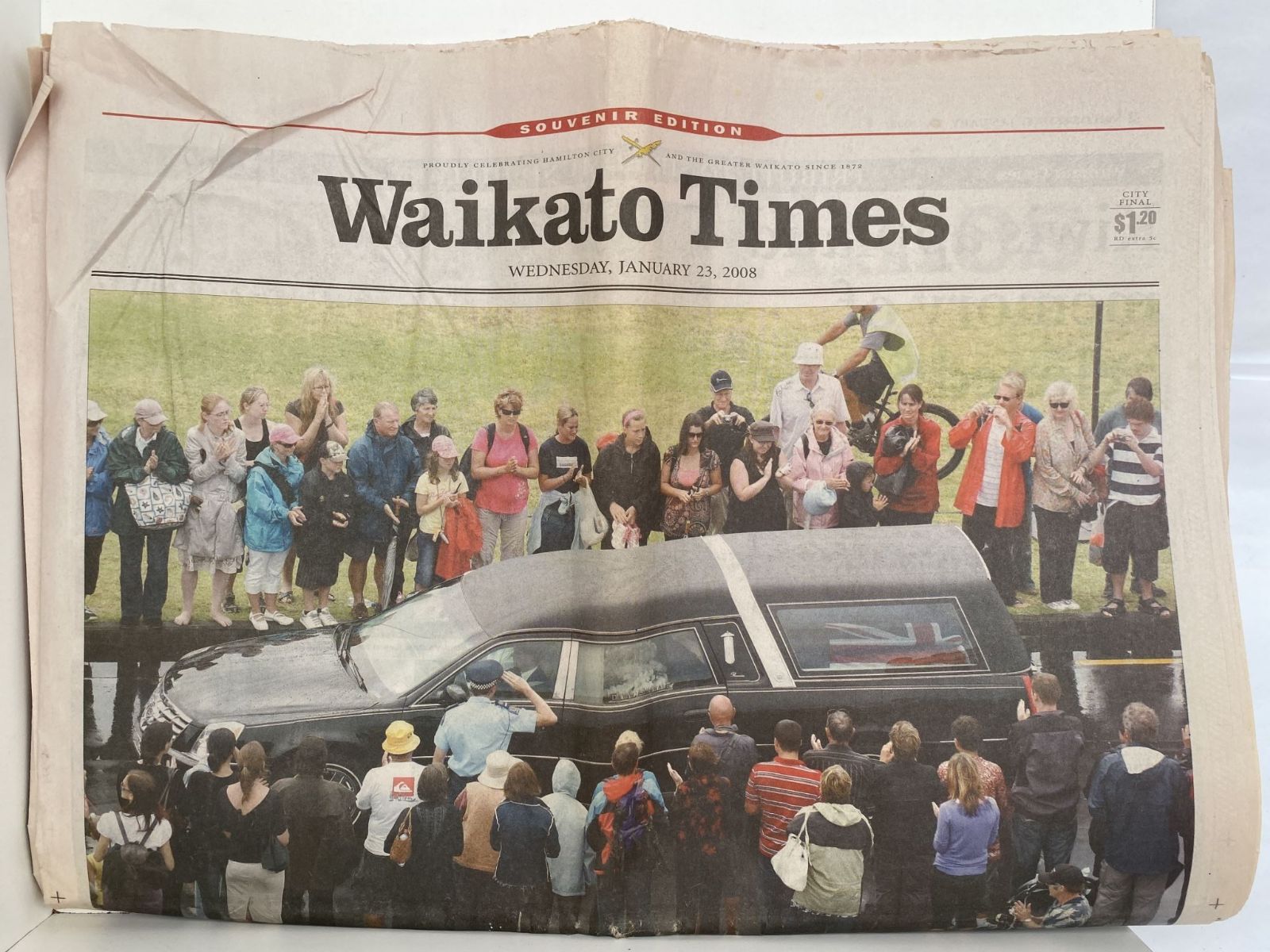 OLD NEWSPAPER: Waikato Times - Sir Edmund Hillary Funeral 2008