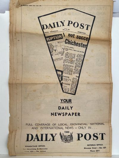OLD NEWSPAPER: The Daily Post, Whakatane - Borough Jubilee Celebrations 1967