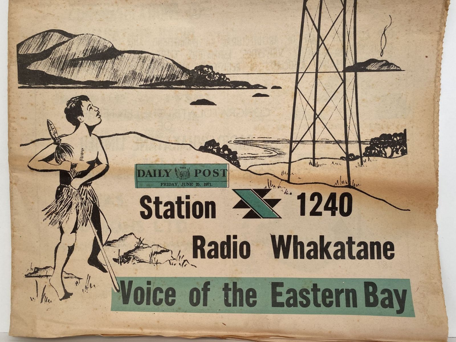 OLD NEWSPAPER: The Daily Post, Whakatane, 30 June 1971 - Radio Whakatane opening