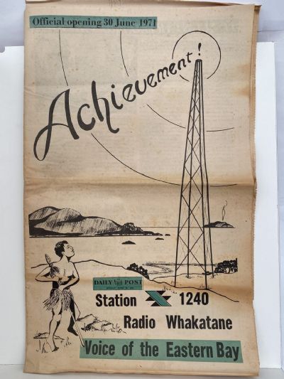 OLD NEWSPAPER: The Daily Post, Whakatane, 30 June 1971 - Radio Whakatane opening