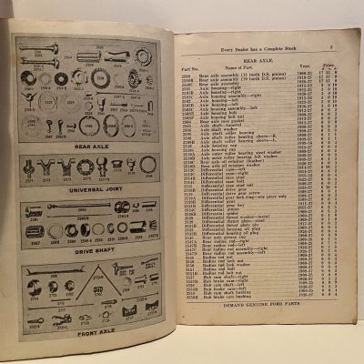 FORD PARTS NZ: Genuine Price List 1927
