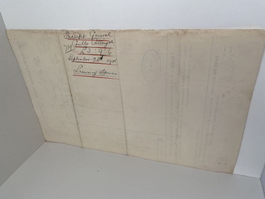 ANTIQUE INVOICE / RECEIPT: Port Chalmers Borough Council 1905