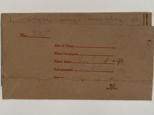 OLD PHOTO / NEGATIVE WALLET: Cameron Bros, Dunedin