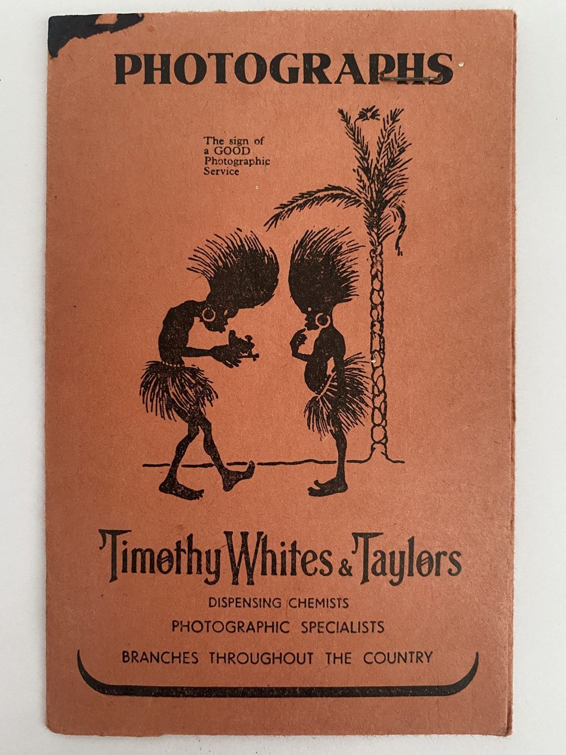 OLD PHOTO / NEGATIVE WALLET: Timothy Whites & Taylors, Chemists 1920s / 1930s