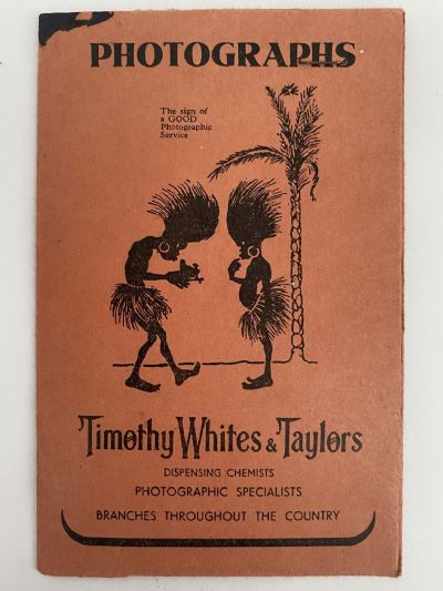 OLD PHOTO / NEGATIVE WALLET: Timothy Whites & Taylors, Chemists 1920s / 1930s