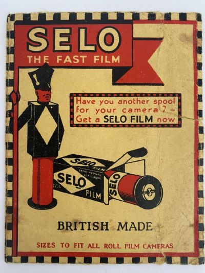 OLD PHOTO / NEGATIVE WALLET: Selo Film - E.C Ayres Ltd, Chemist, Timaru 1940s