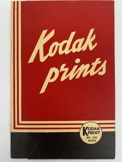 OLD PHOTO / NEGATIVE WALLET: Kodak Prints 1940s