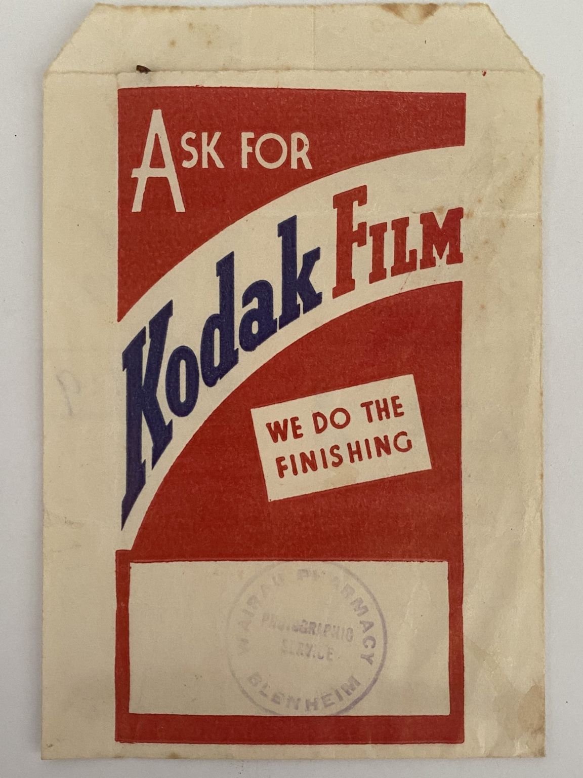 OLD PHOTO / NEGATIVE WALLET: Kodak Film 1940s