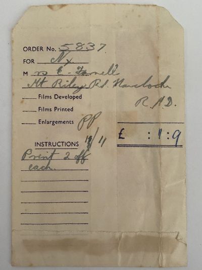 OLD PHOTO / NEGATIVE WALLET: Kodak Film 1940s