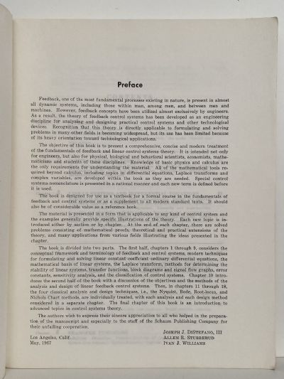 FEEDBACK and CONTROL SYSTEMS (Metric edition)