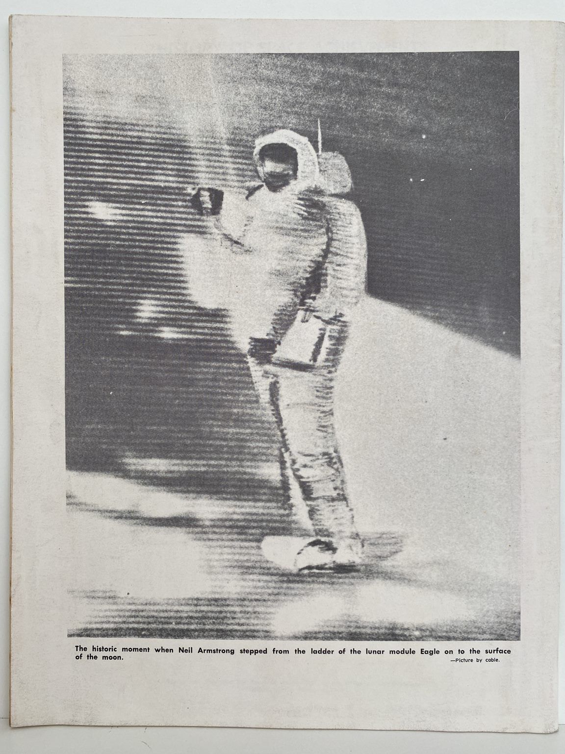 FOOTPRINTS ON THE MOON: 1969 Moon Landing Souvenir