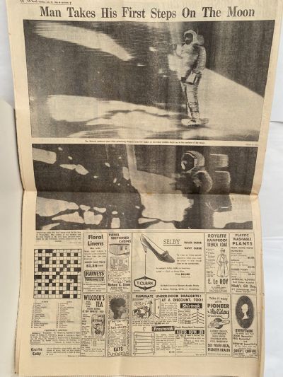 OLD NEWSPAPER: The New Zealand Herald, 22 July 1969 - Moon Landing Special