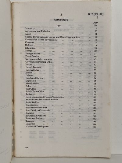 SUPPLEMENTARY ESTIMATES of the EXPENDITURE of the GOVERMENT of NZ 1981