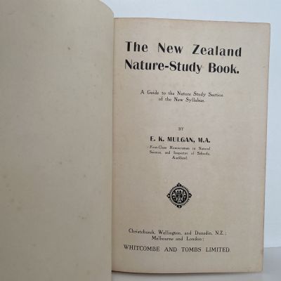 THE NEW ZEALAND NATURE STUDY BOOK