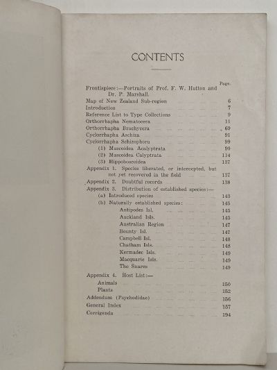 CATALOUGE of the DIPTERA of NEW ZEALAND