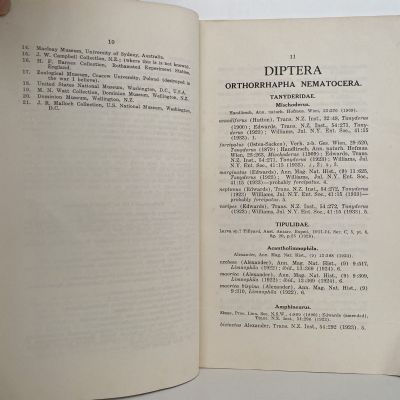 CATALOUGE of the DIPTERA of NEW ZEALAND