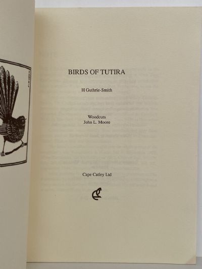BIRDS OF TUTIRA