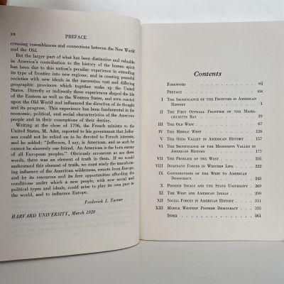 THE FRONTIER IN AMERICAN HISTORY