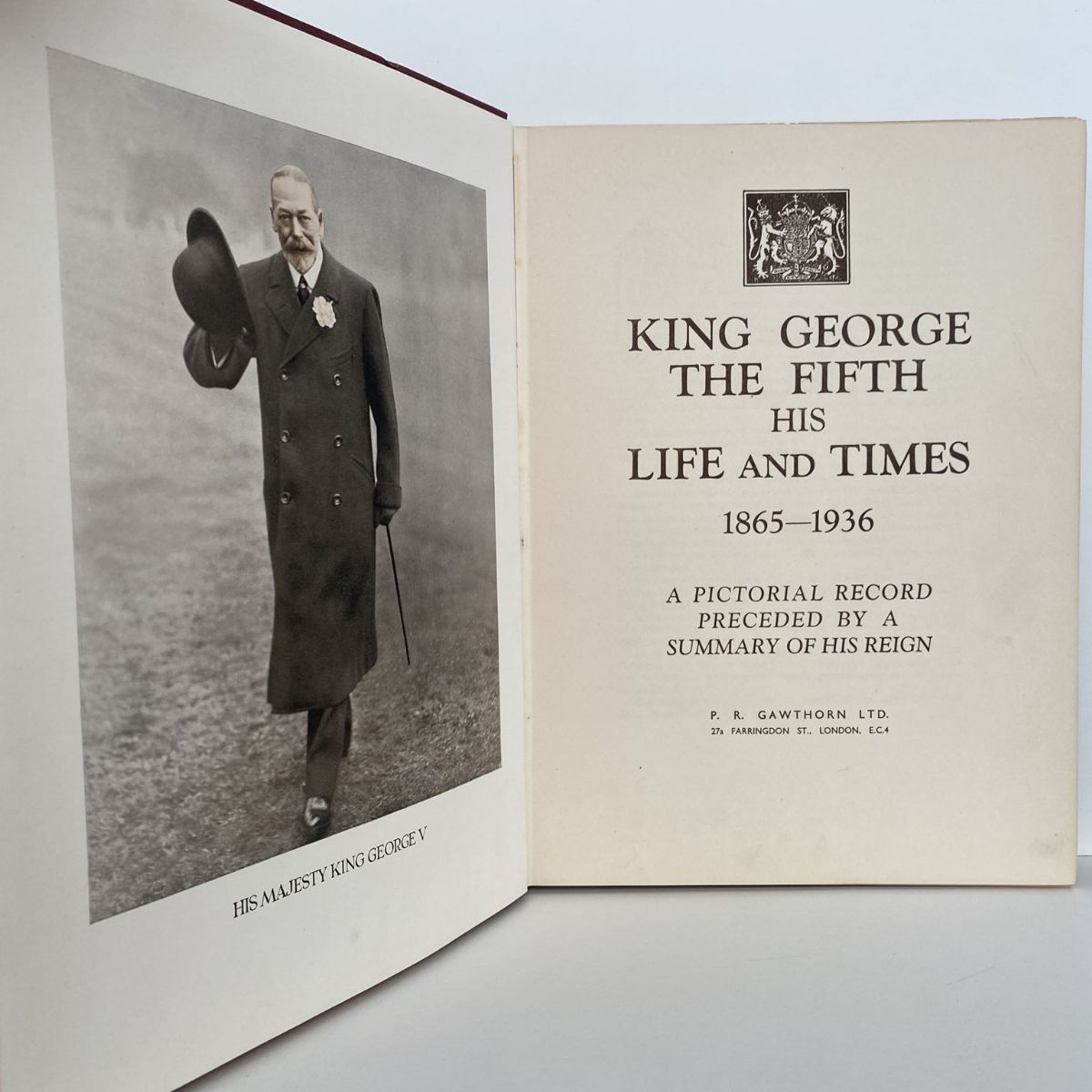 KING GEORGE THE V: His Life and Times 1985 -1936
