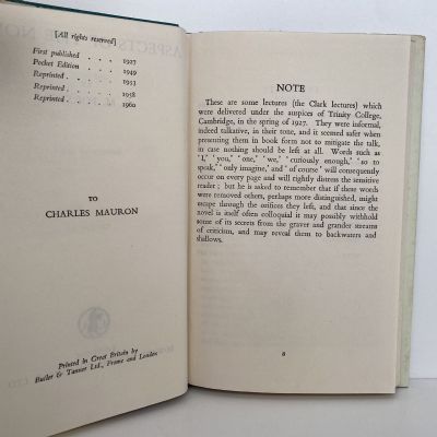 ASPECTS OF THE NOVEL