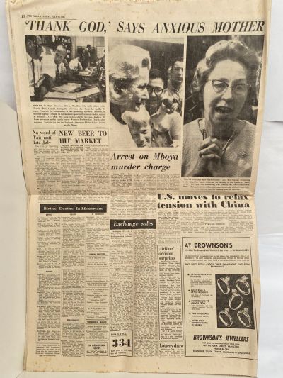 OLD NEWSPAPER: The Waikato Times, 22 July 1969 - Moon Landing Special