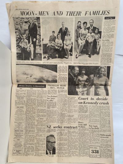 OLD NEWSPAPER: The Waikato Times, 21 July 1969 - Moon Landing Special