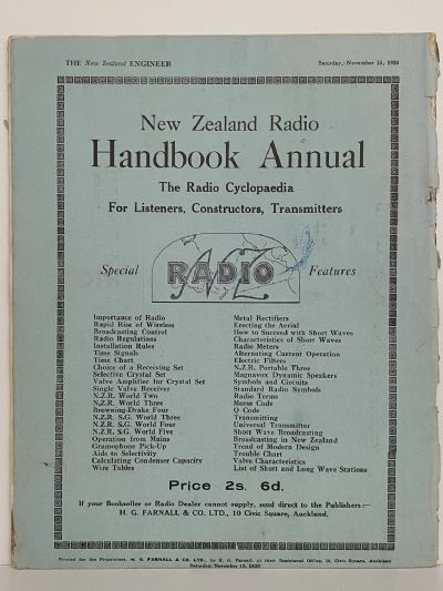 OLD MAGAZINE: The New Zealand Engineer Vol. 7, No. 8 - 15 November 1930
