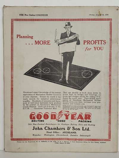 OLD MAGAZINE: The New Zealand Engineer Vol. 7, No. 5 - 15 August 1930