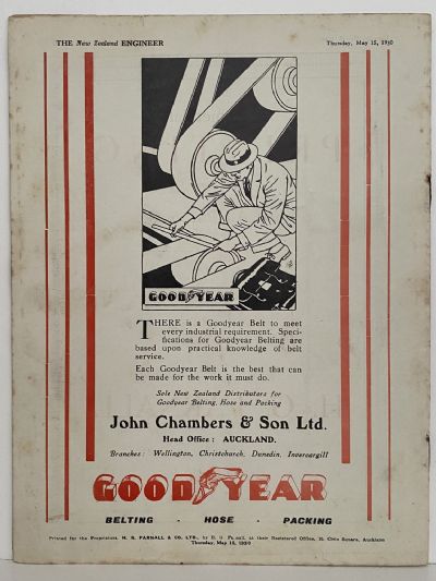 OLD MAGAZINE: The New Zealand Engineer Vol. 7, No. 2 - 15 May 1930