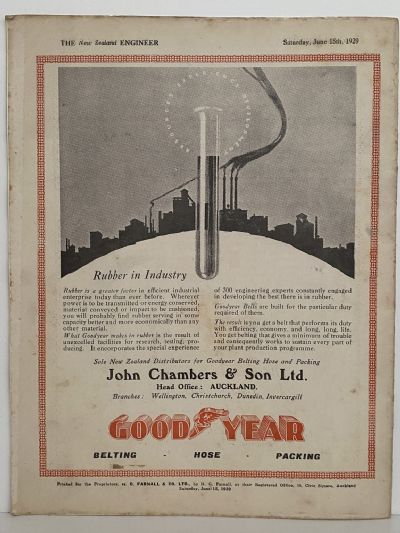 OLD MAGAZINE: The New Zealand Engineer Vol. 6, No. 3 - 15 June 1929