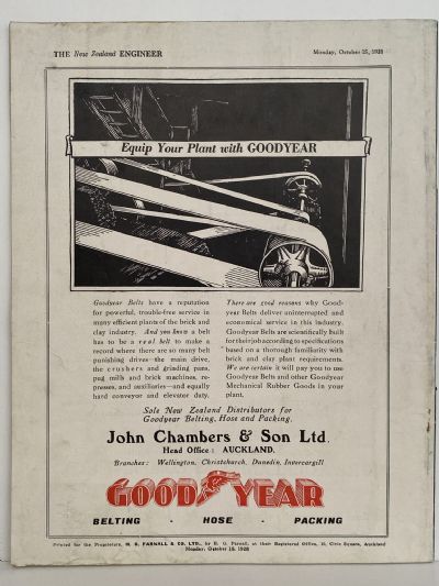 OLD MAGAZINE: The New Zealand Engineer Vol. 5, No. 7 - 15 October 1928