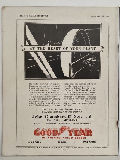 OLD MAGAZINE: The New Zealand Engineer Vol. 5, No. 2 - 15 May 1928