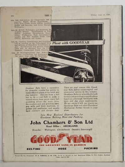 OLD MAGAZINE: The New Zealand Engineer Vol. 5, No. 3 - 15 June 1928