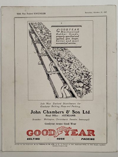OLD MAGAZINE: The New Zealand Engineer Vol. 4, No. 7 - 15 October 1927