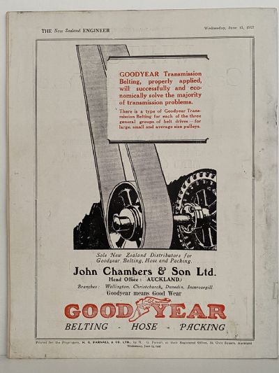 OLD MAGAZINE: The New Zealand Engineer Vol. 4, No. 3 - 15 June 1927
