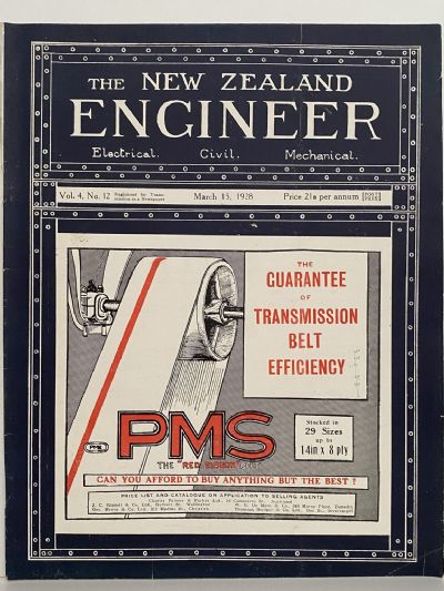 OLD MAGAZINE: The New Zealand Engineer Vol. 4, No. 12 - 15 March 1928