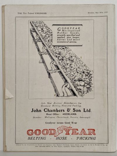 OLD MAGAZINE: The New Zealand Engineer Vol. 4, No. 2 - 16 May 1927