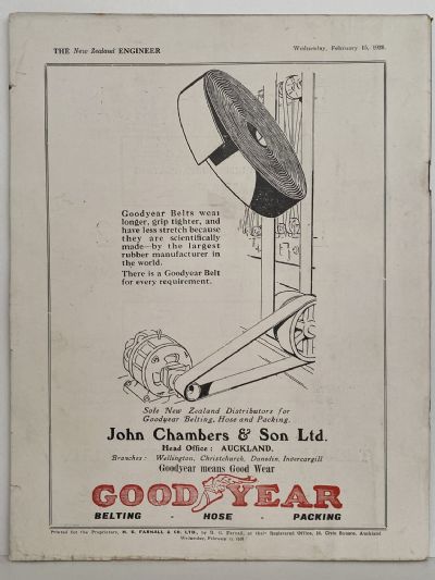 OLD MAGAZINE: The New Zealand Engineer Vol. 4, No. 11 - 15 February 1928