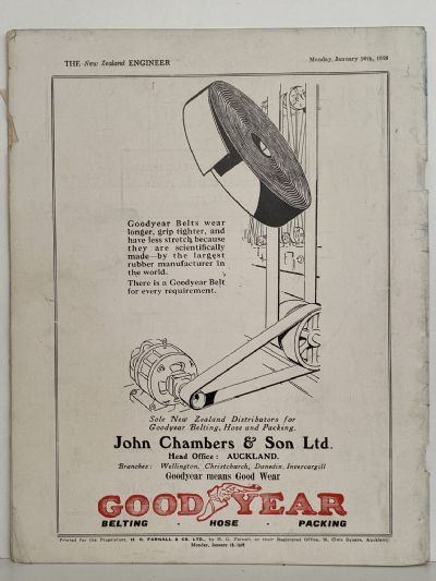 OLD MAGAZINE: The New Zealand Engineer Vol. 4, No. 10 - 16 January 1928