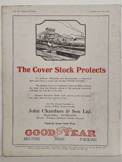 OLD MAGAZINE: The New Zealand Engineer Vol. 3, No. 4 - 15 July 1926