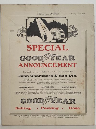OLD MAGAZINE: The New Zealand Engineer Vol. 2, No. 3 - 15 June 1925