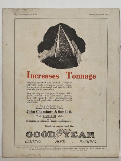 OLD MAGAZINE: The New Zealand Engineer Vol. 2, No. 12 - 15 March 1926