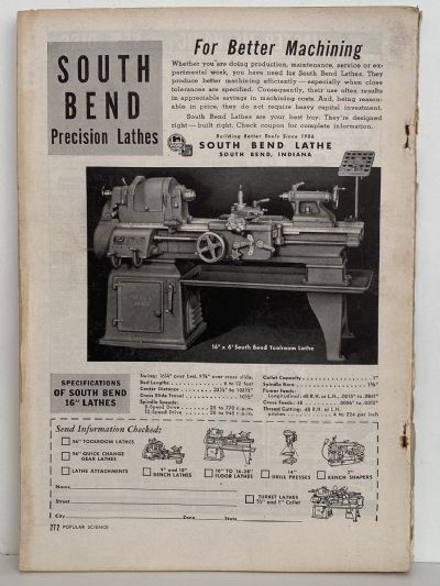 VINTAGE MAGAZINE: Popular Science, Vol 160, No. 1 - January 1952