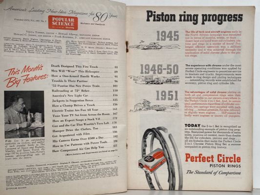VINTAGE MAGAZINE: Popular Science, Vol 160, No. 1 - January 1952