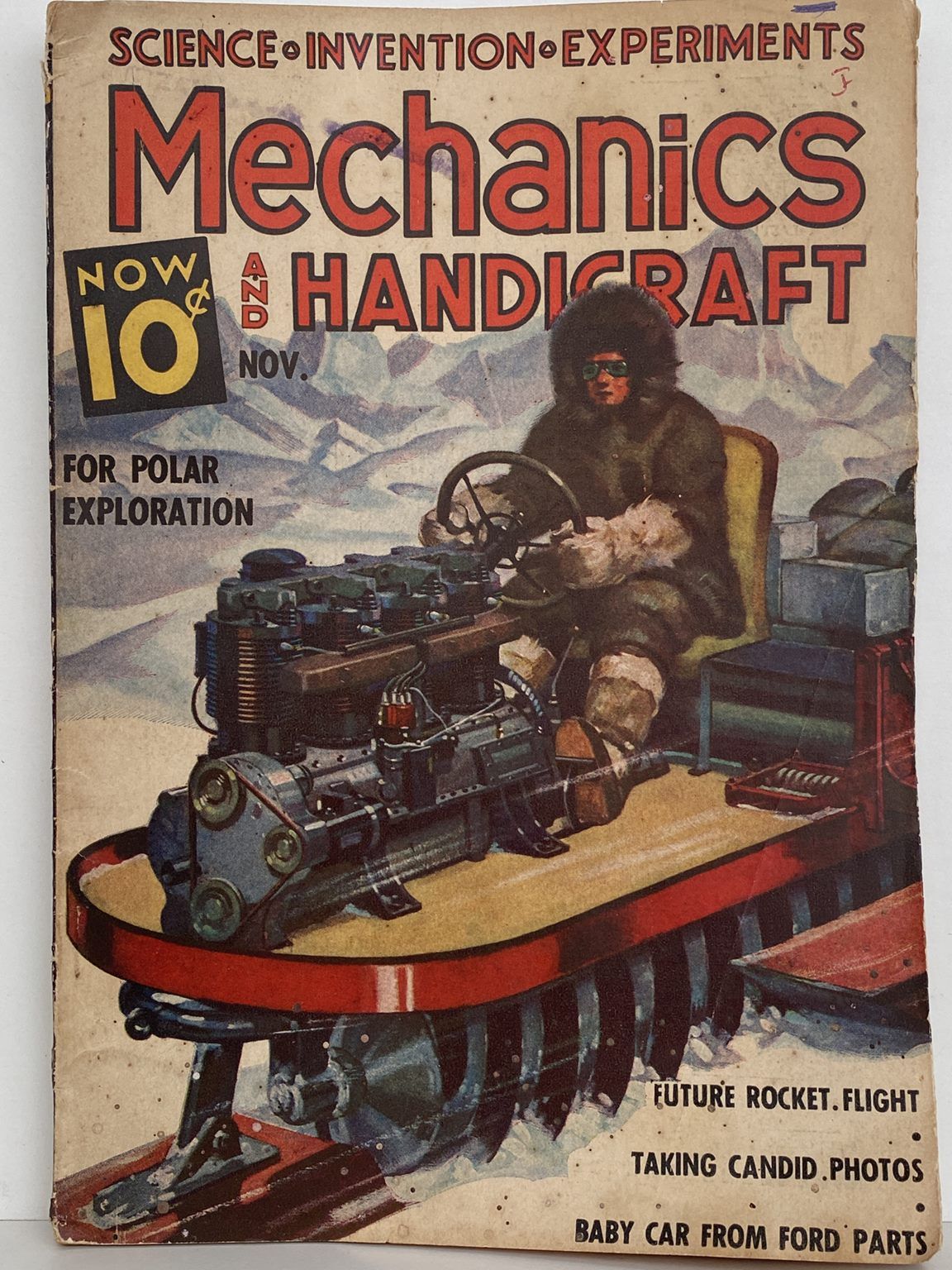 VINTAGE MAGAZINE: Mechanix and Handicraft, Vol. 4, No. 10 - November 1937
